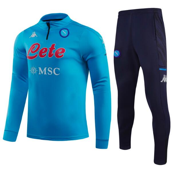 Napoli Blue Training Suits Sweatshirt With Pants 2020/21